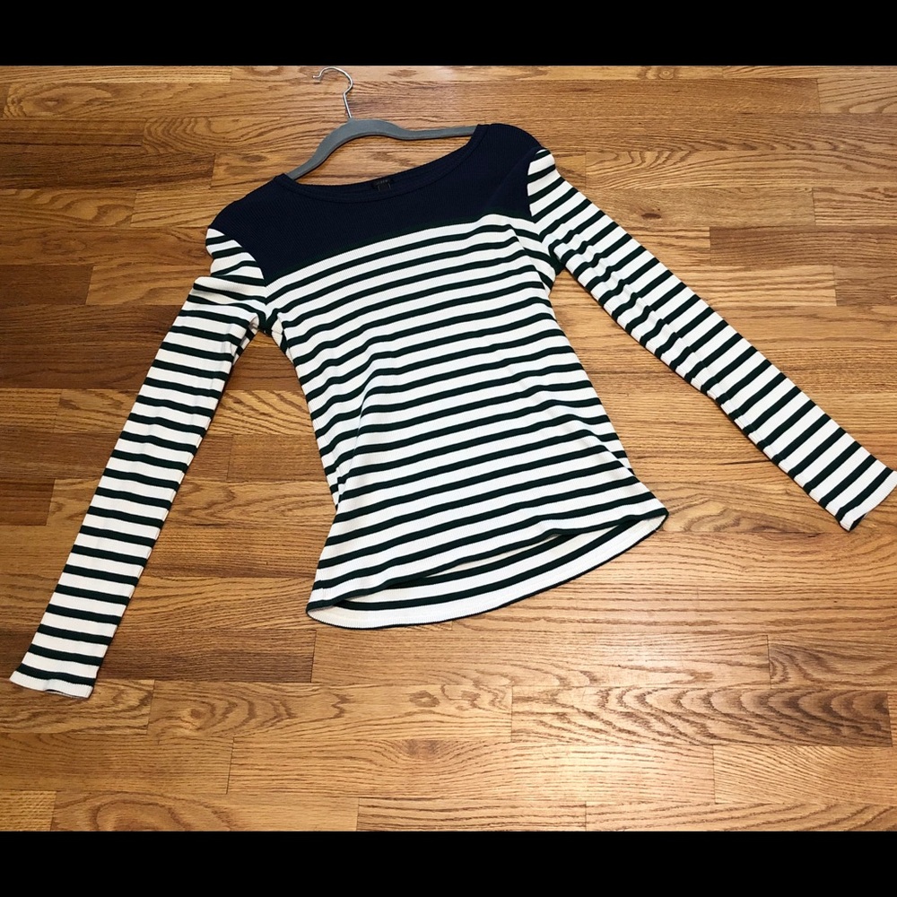Women’s J. Crew Striped Crew Neck Sweater